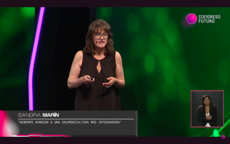 Experta en salmonicultura: Reviva la charla de Sandra Marín en el Congreso Futuro