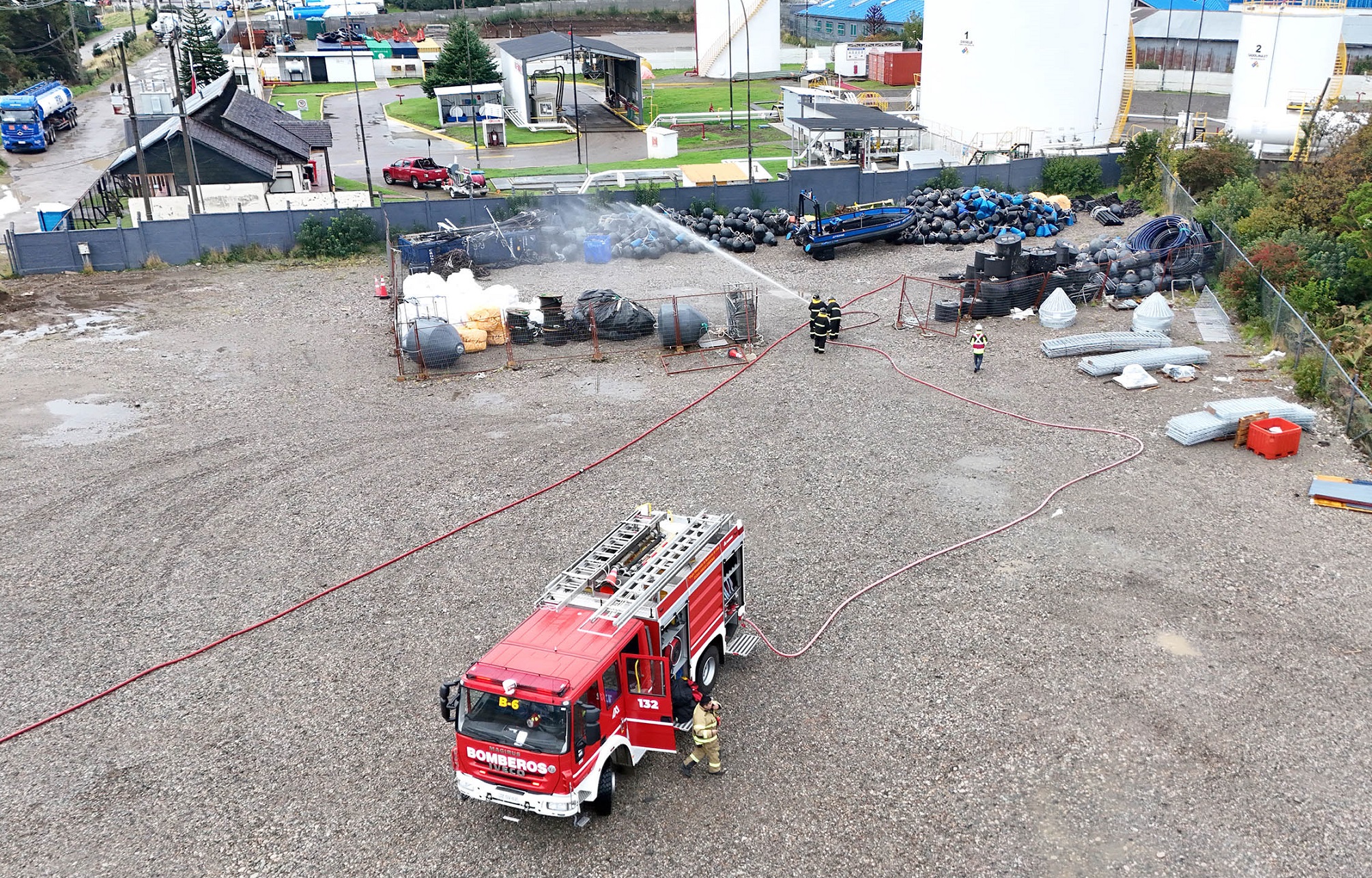 OXXEAN Puerto Chacabuco da inicio a su Brigada de Emergencia con exitoso simulacro de incendio