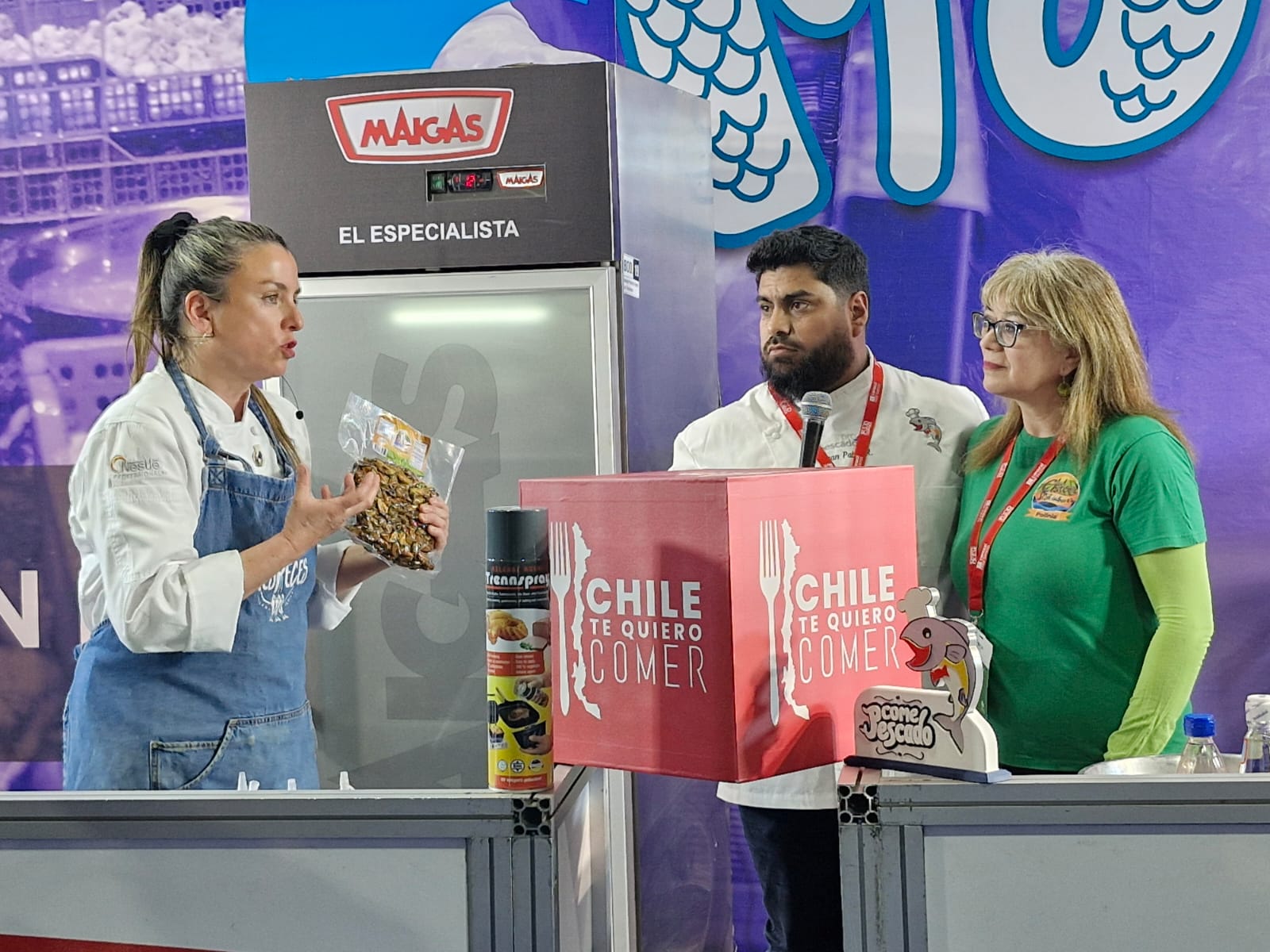Productos del mar de pequeños acuicultores destacaron en feria alimentaria