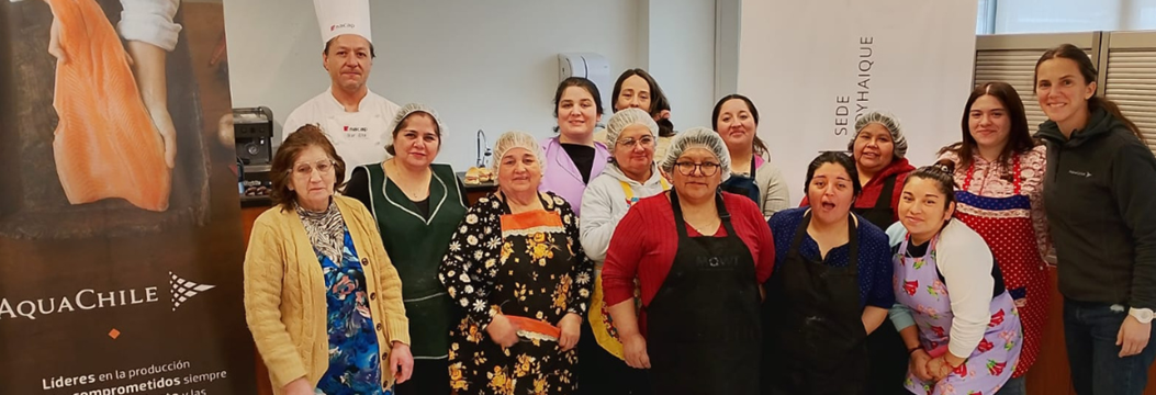 INACAP Coyhaique y AquaChile celebraron la cultura chilena junto al sindicato de mujeres “Del Mar”