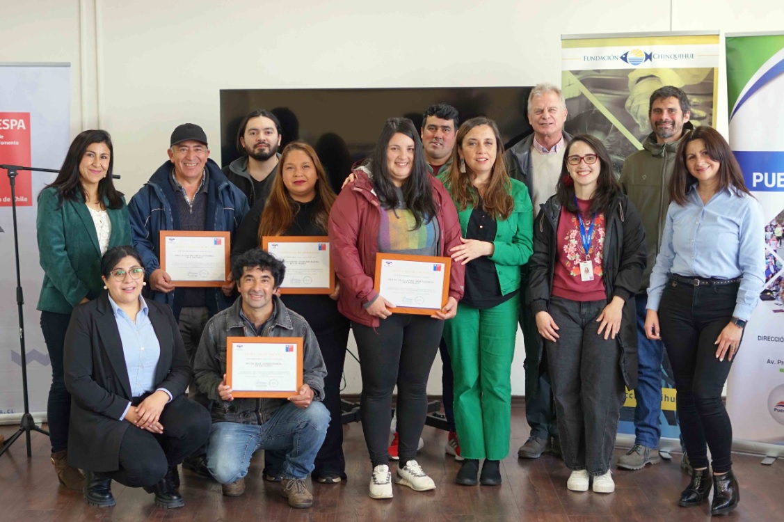 Acuicultores de isla Maillen se capacitan en la captación de semillas de choritos