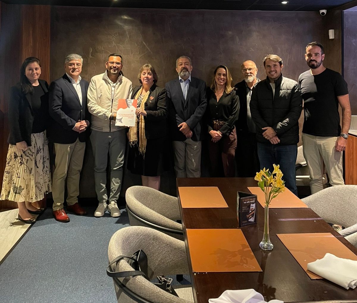 Gremio inicia gira a Brasil para fortalecer vínculos y proyectar internacionalmente el salmón chileno