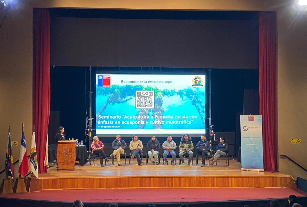 Experiencias locales dieron vida a seminario de acuicultura de pequeña escala en Lautaro