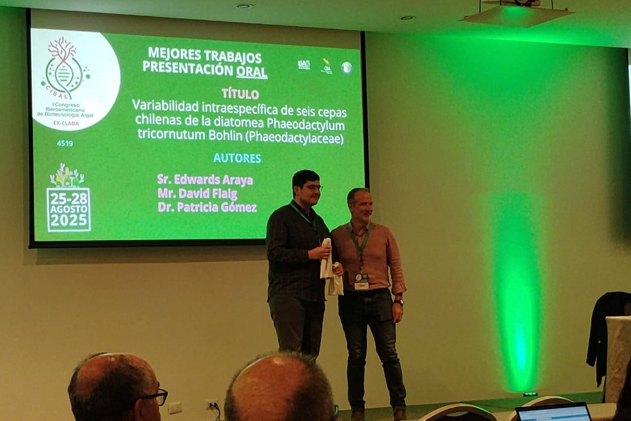 Grupo de investigación de Ficolab UdeC es reconocido en Congreso Iberoamericano de Biotecnología Algal