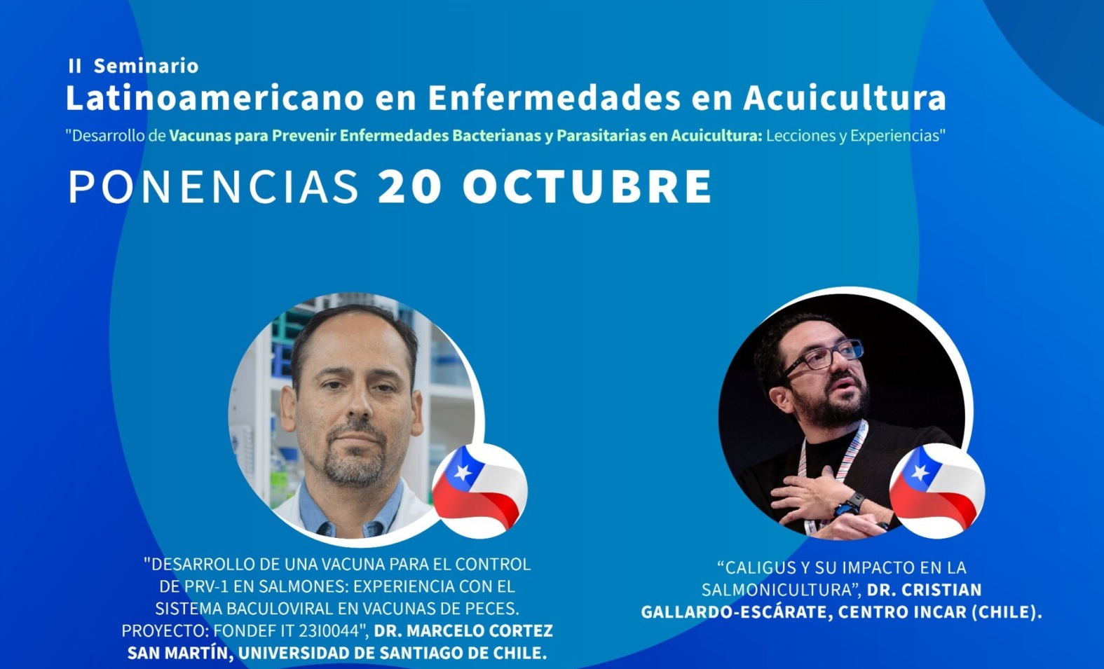 Seminario Latinoamericano en Enfermedades en Acuicultura lanza programa para sesiones sobre vacunas